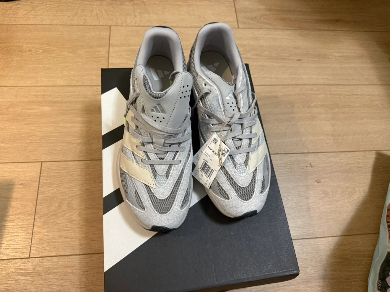 Adidas Lightblaze Running Shoes - Grey - Size 13 - photo 3
