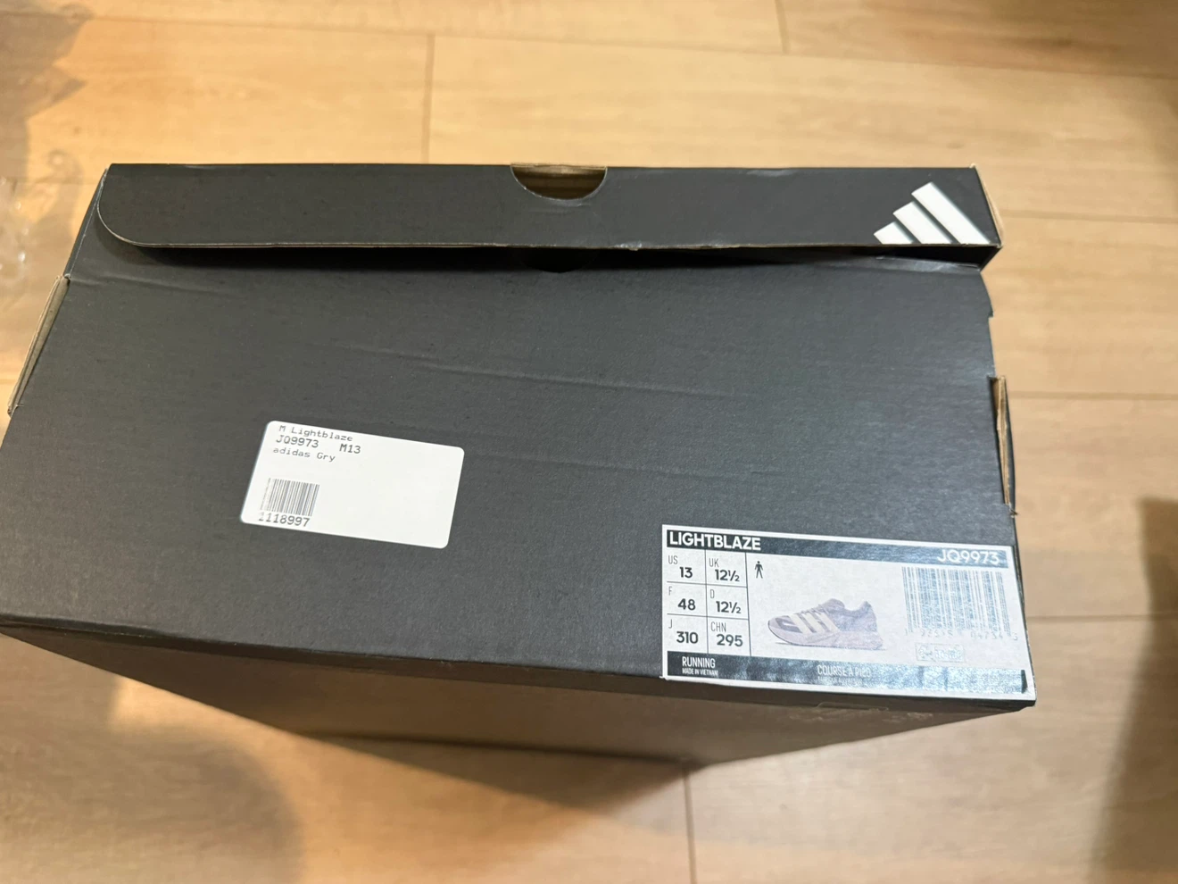 Adidas Lightblaze Running Shoes - Grey - Size 13 - photo 4