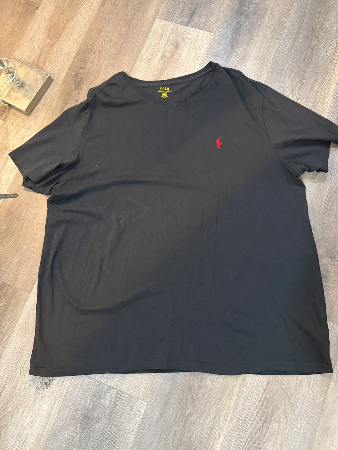 Polo Ralph Lauren Black V-Neck T-Shirt XXL