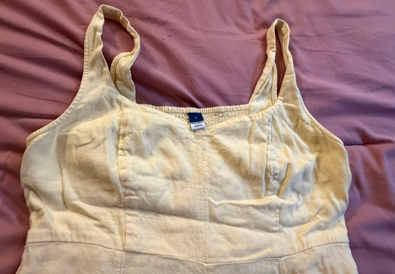 Old Navy Yellow Linen Blend Sundress Size S - photo 2