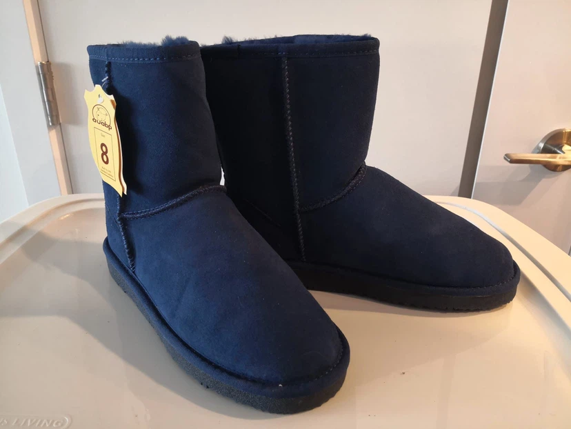 Auba P Navy Blue Boots - Size 8