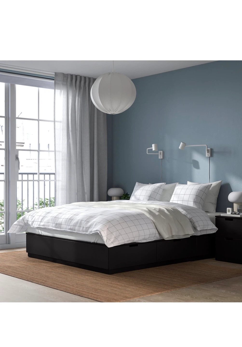 IKEA NORDLI Bed Frame with Storage - Queen