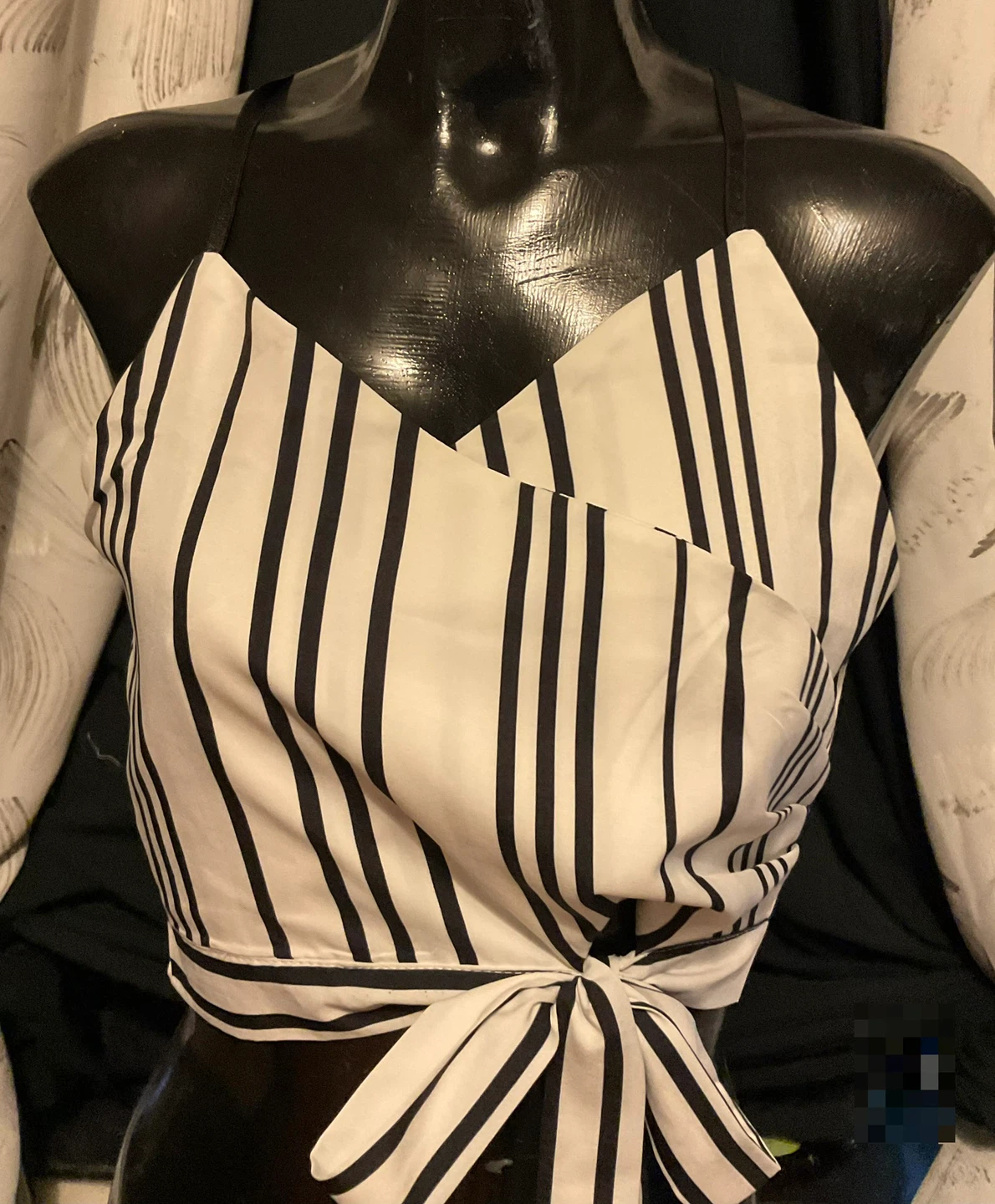 Zaful Striped Crop Top
