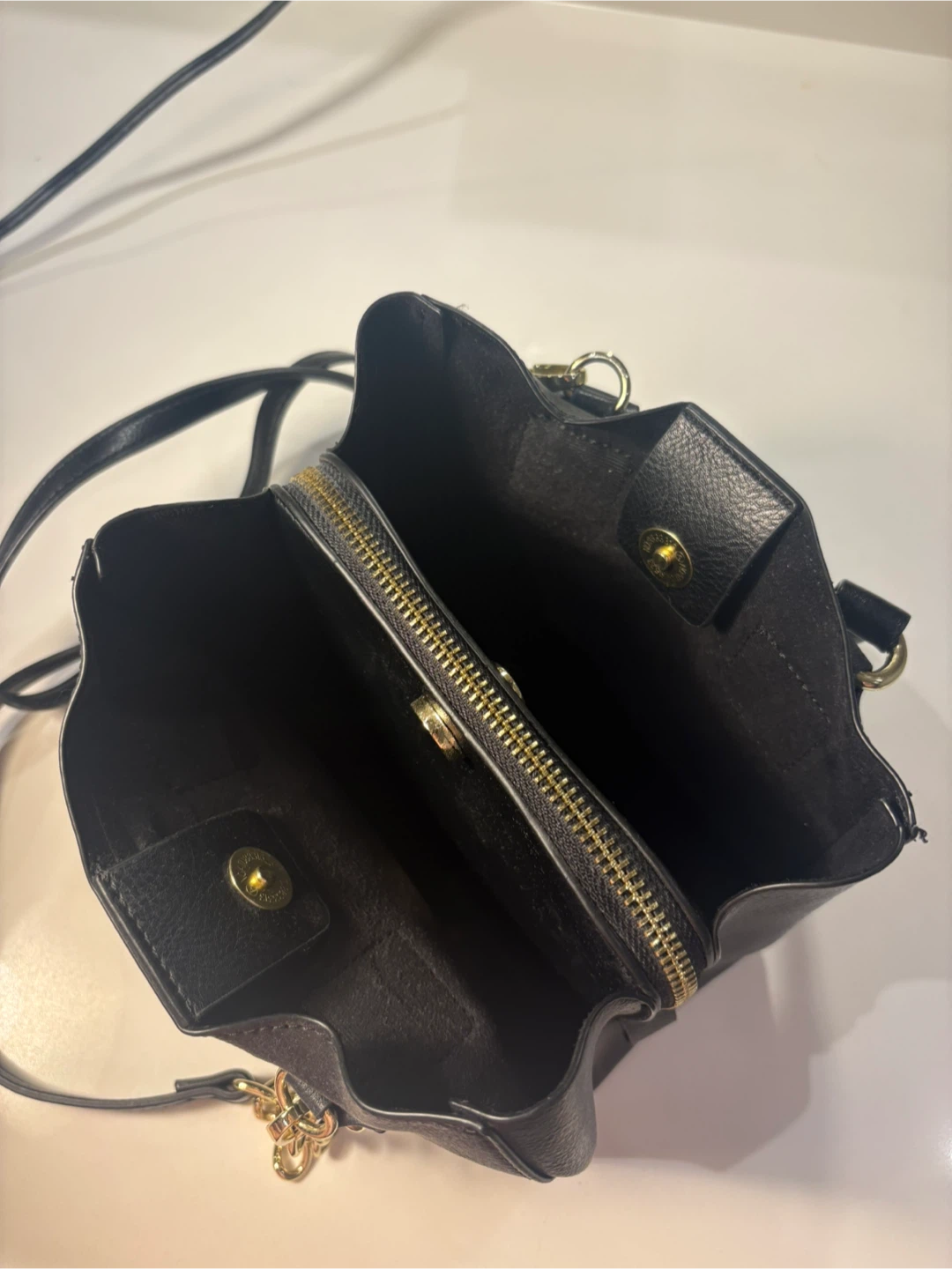 Steve Madden Black Faux Leather Mini Tote Bag - photo 3
