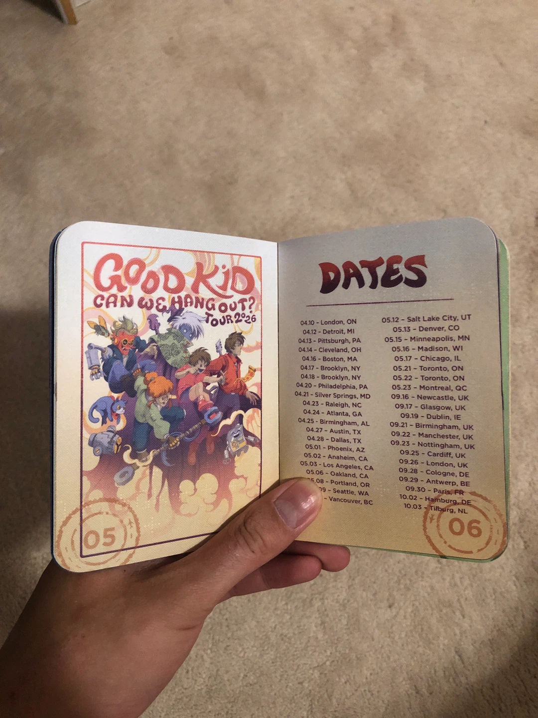 Good Kid Can We Hang Out? Tour 2025 Passport - photo 3