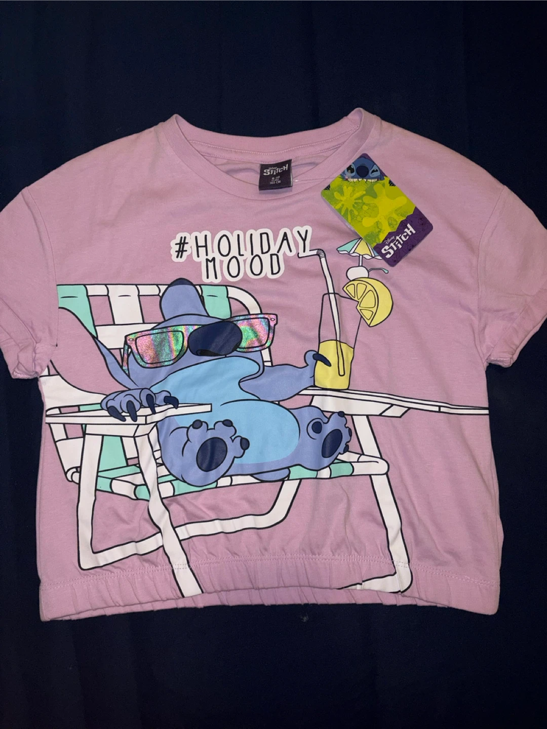 New Stitch Graphic crop top T-Shirt- 9-10years - photo 2