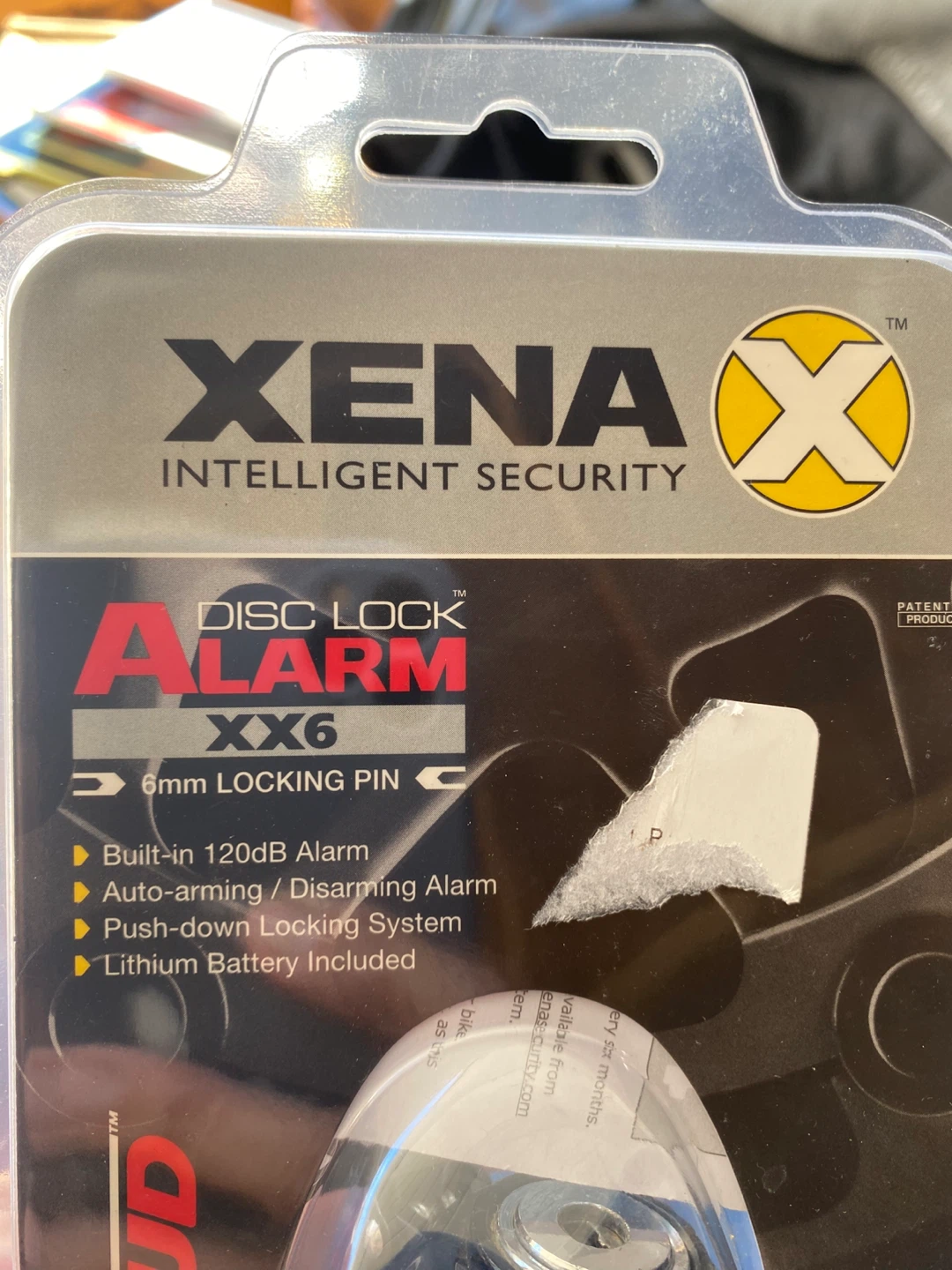 Xena XX6 Disc Lock Alarm with 6mm Locking Pin - photo 3