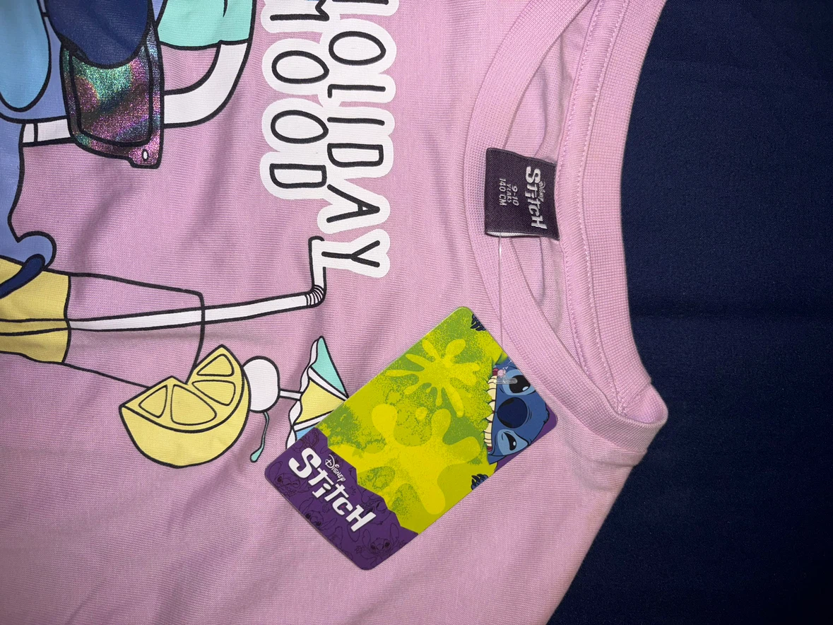 New Stitch Graphic crop top T-Shirt- 9-10years - photo 5