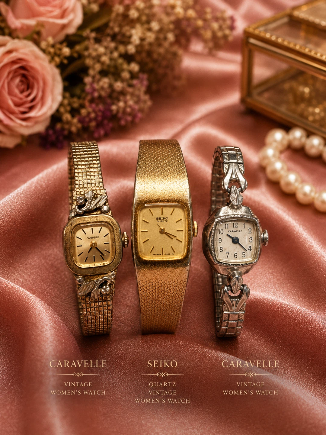 Caravelle Vintage Women's Watch - Gold Tone