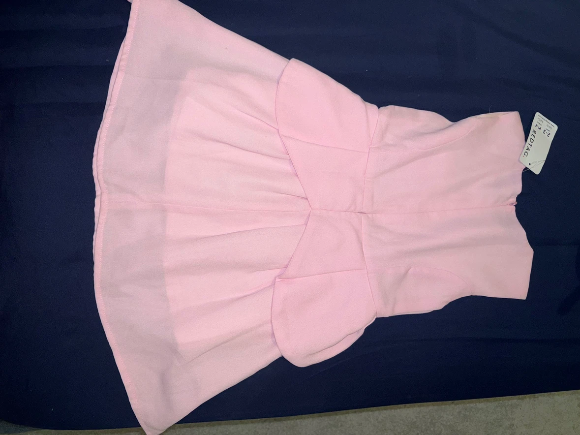 New girls Pink Dress with Flower Detail 2-3 years - photo 3