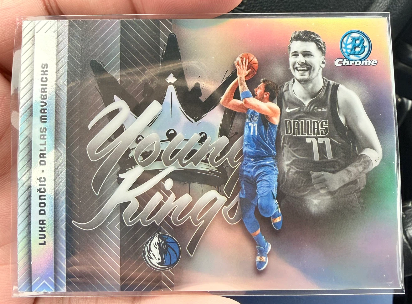 Topps Bowman Chrome Luka Doncic Young Kings Refractor Card