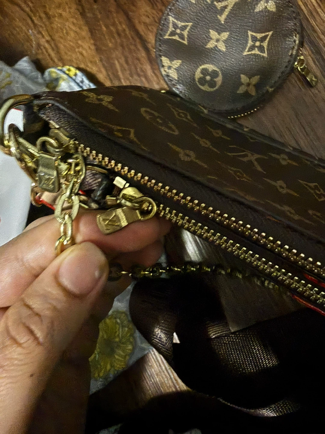 Louis Vuitton Monogram Crossbody Bag with Pouch - photo 3