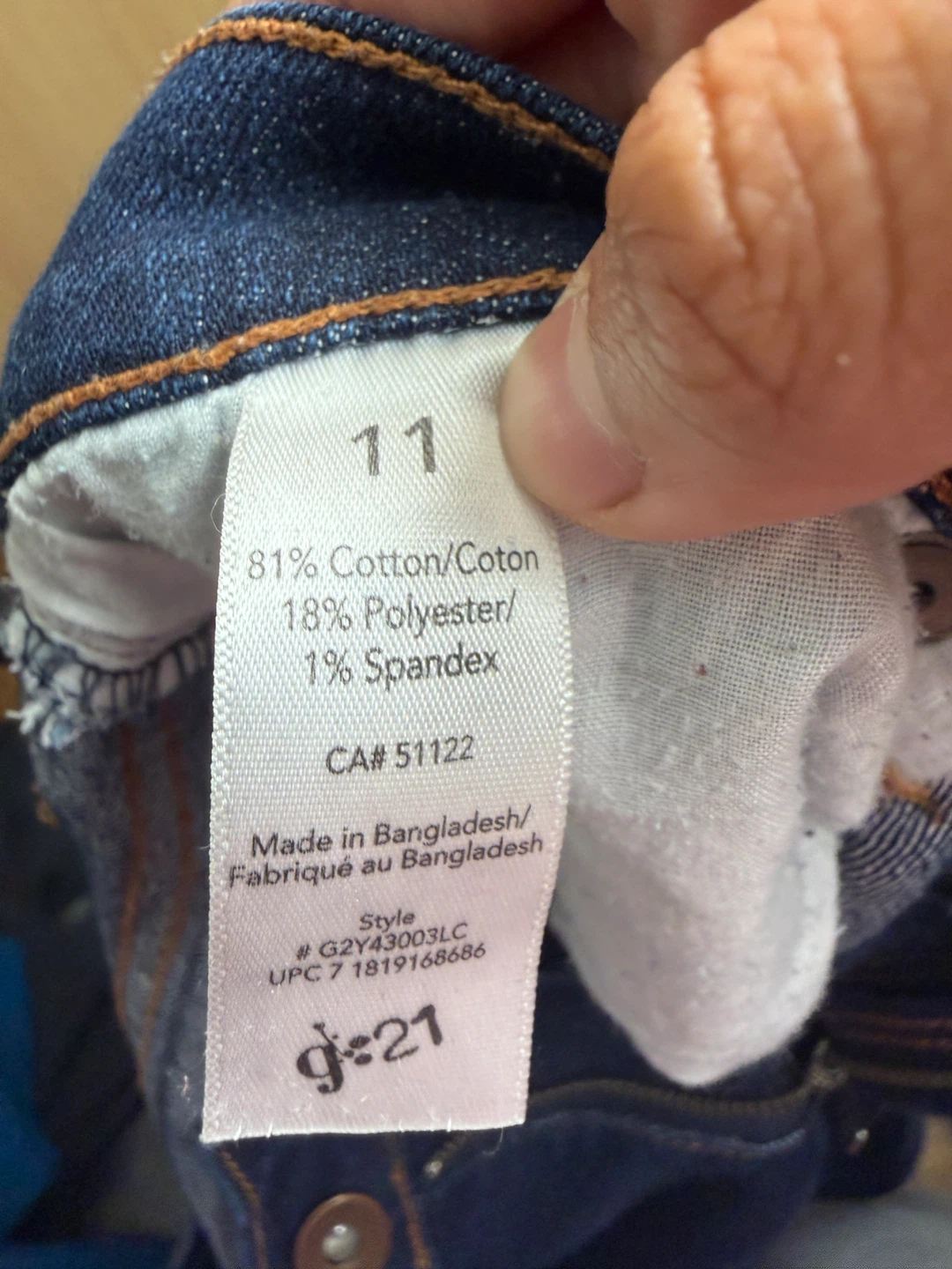 g21 Dark Wash Denim Jeans Size 11 - photo 2