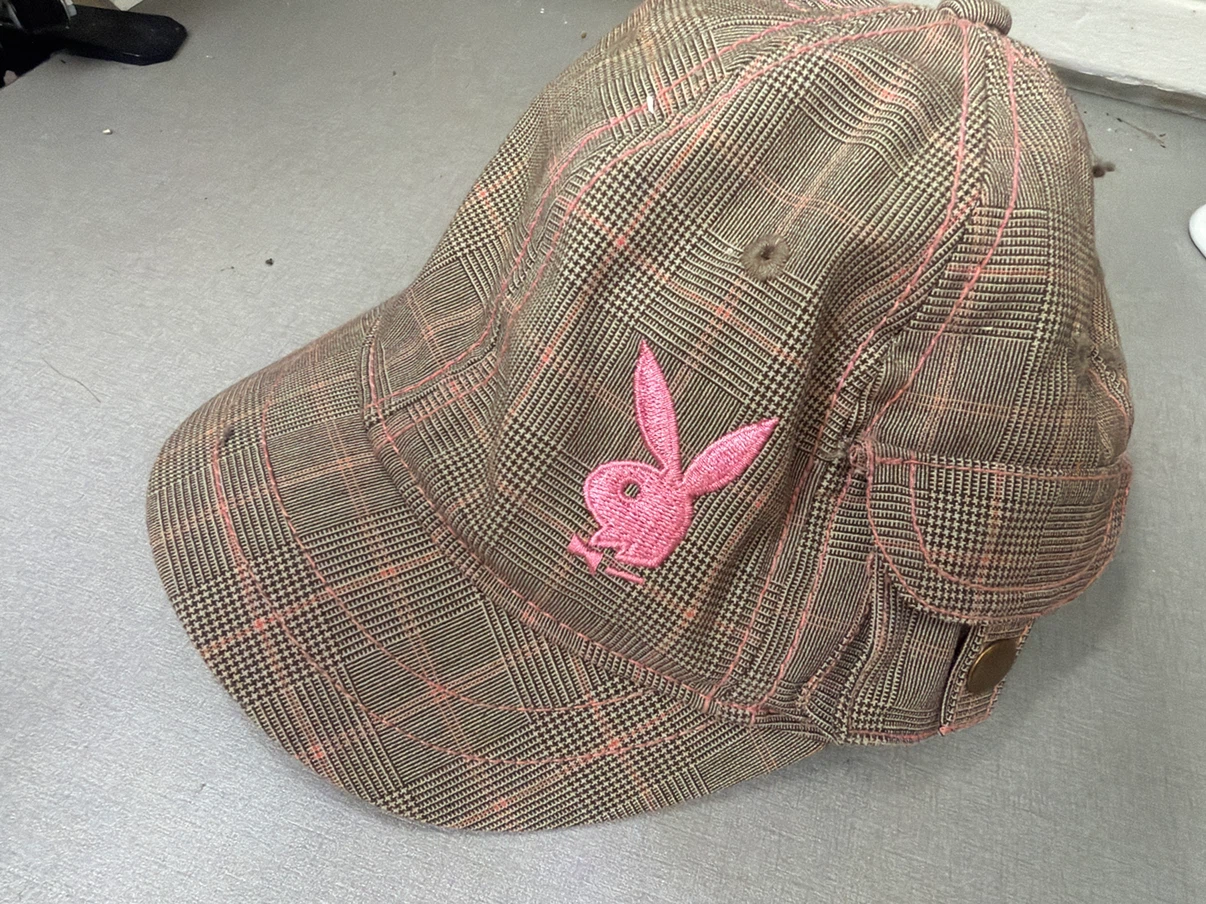 Playboy Plaid Baseball Cap SMALL