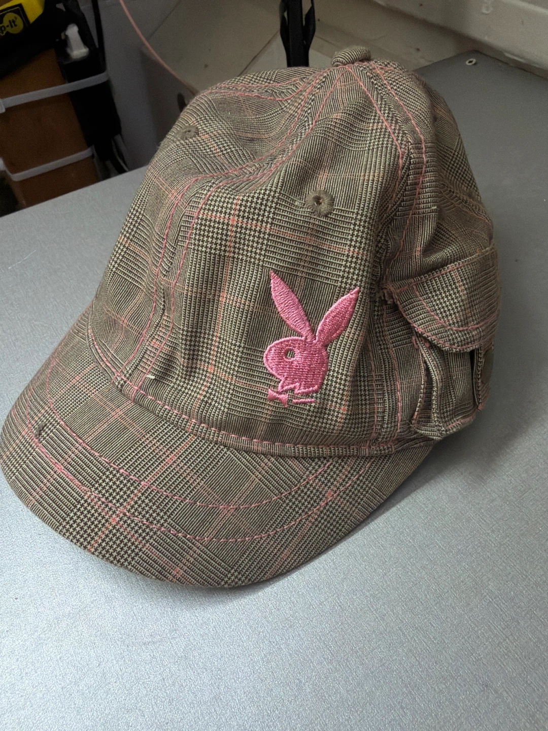 Playboy Plaid Baseball Cap SMALL - photo 2