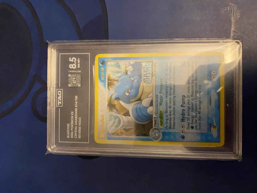 Blastoise crystal guardians reverse stamp TAG 8.5 POP 2