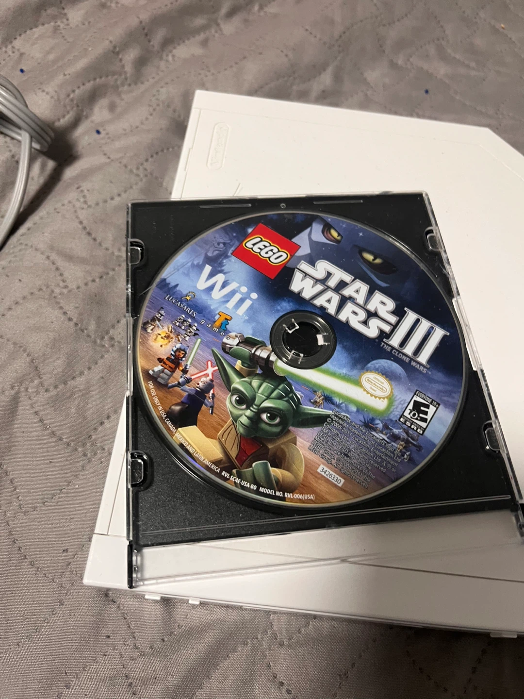 Nintendo Wii Console with Wii Star Wars  Game - photo 2