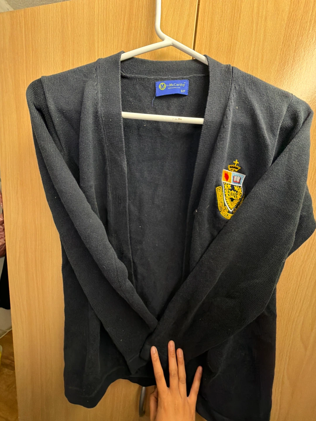 2 ST JOSEPH’S COLLEGE SCHOOL McCarthy Navy Cardigans size S&M