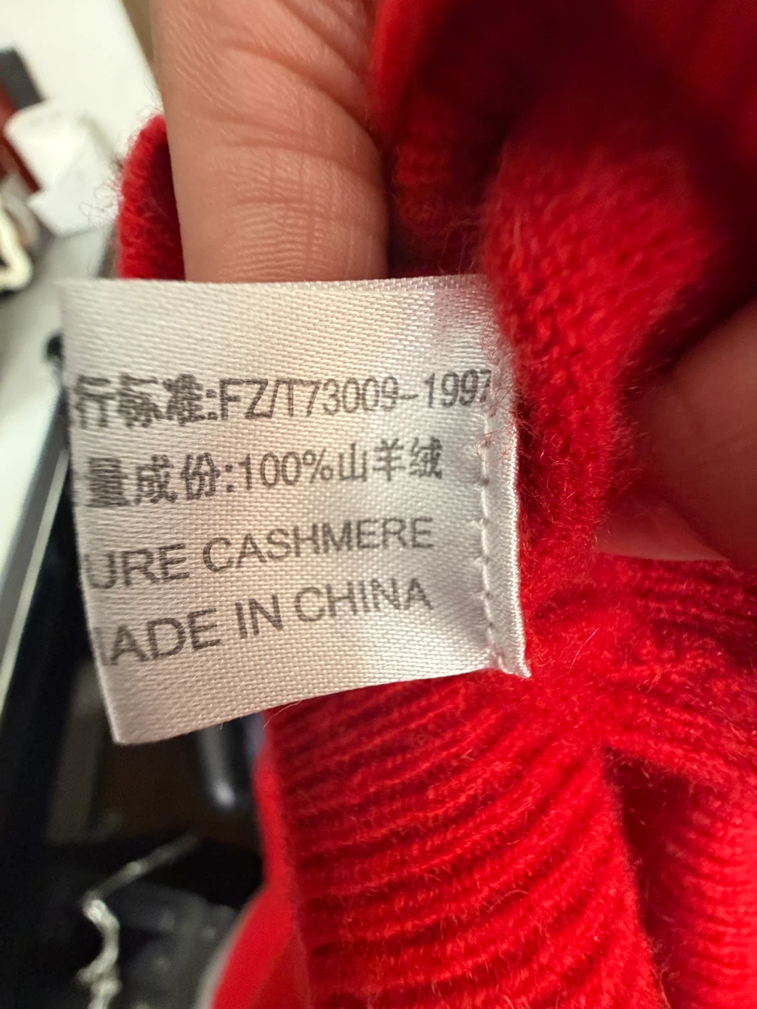 Pipigo! Red 100% Cashmere V-Neck Sweater - photo 3