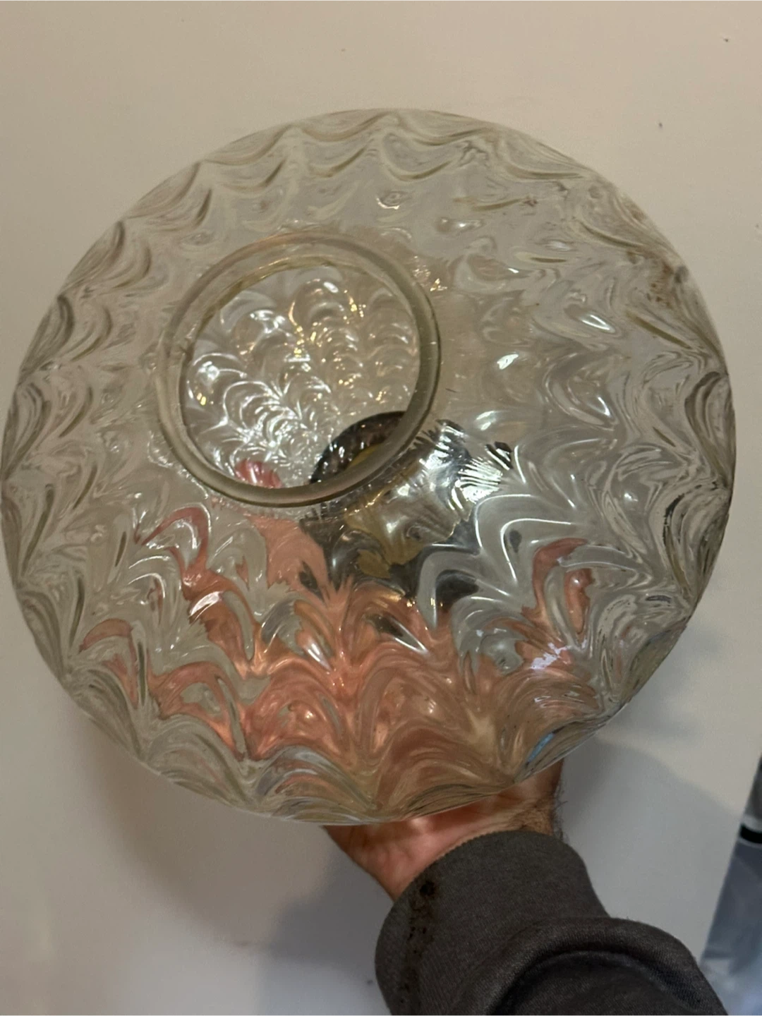 Vintage MCM Glass Swag Light shade replacement - photo 3