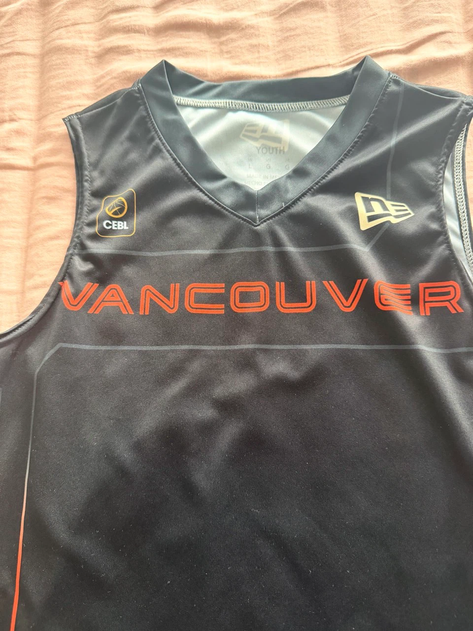 Youth Size L Vancouver CEBL Basketball Jersey - photo 3