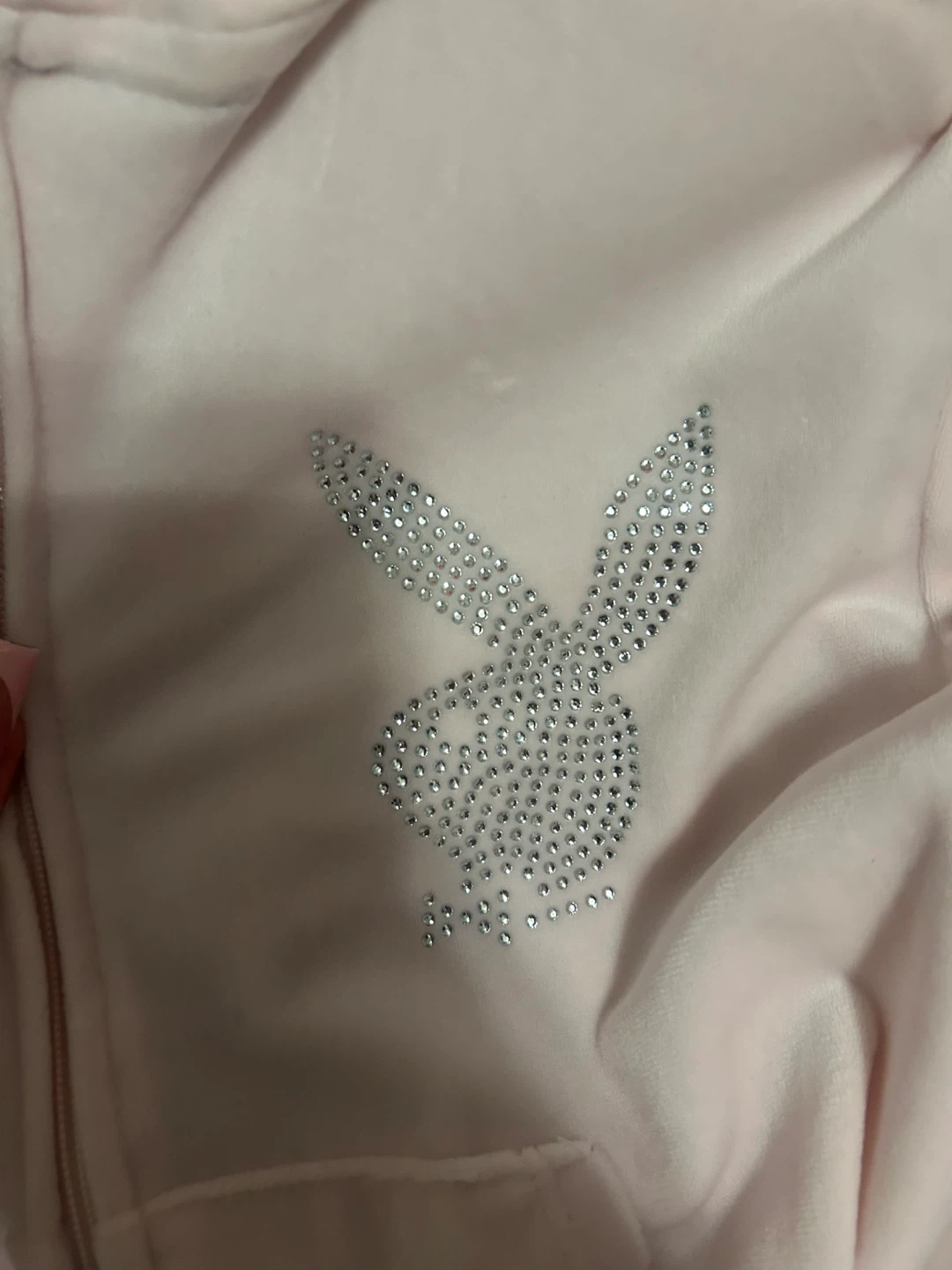 Playboy Velour Hoodie - Pink M/M - photo 2