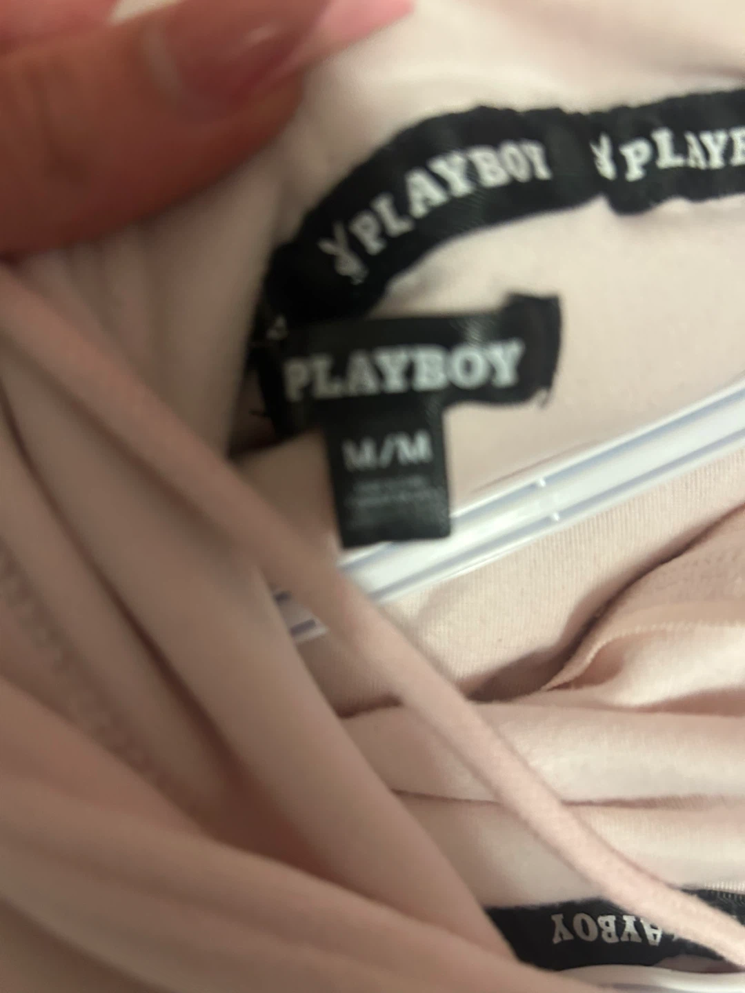 Playboy Velour Hoodie - Pink M/M - photo 5