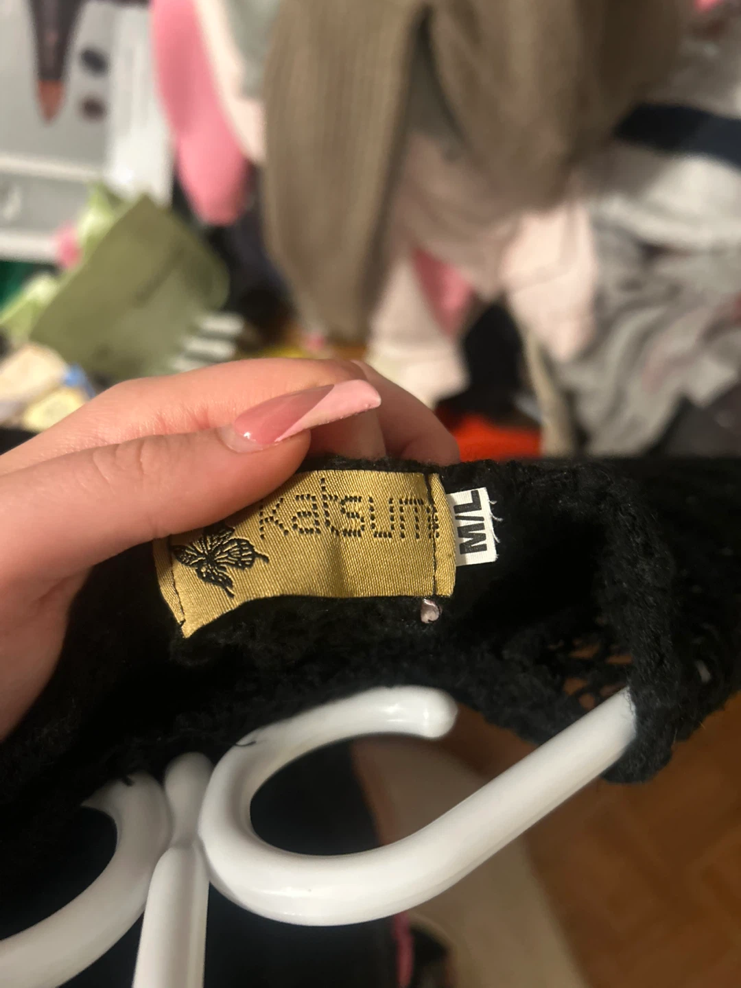 Katsumi Black Cropped Sweater