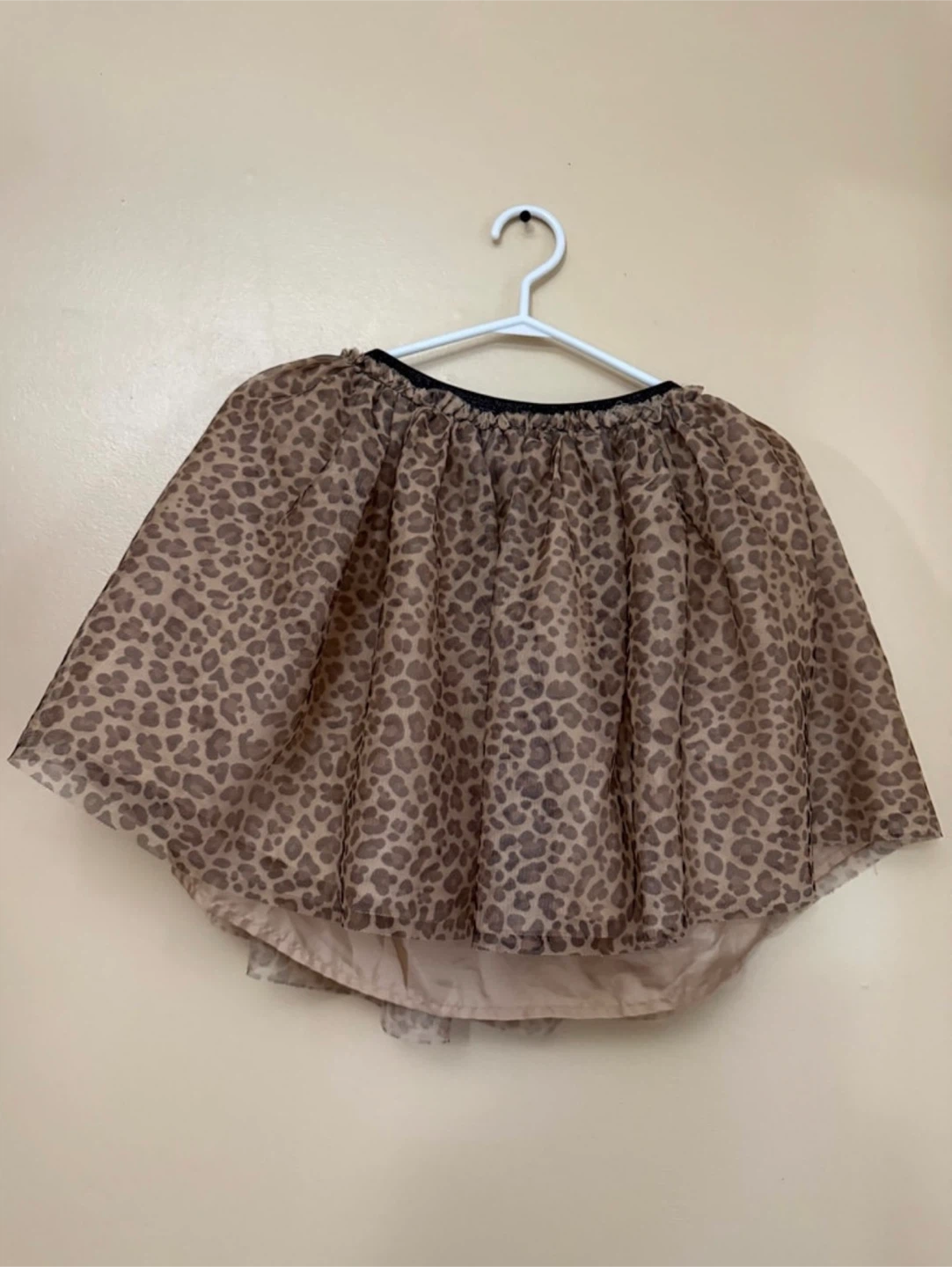 The Children's Place Brown Leopard Print Tulle Skirt size 10/12