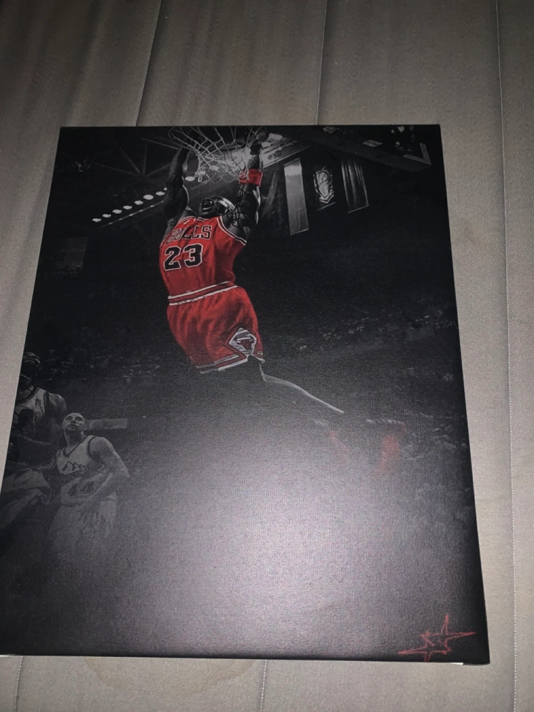 Michael Jordan Dunking Canvas Art