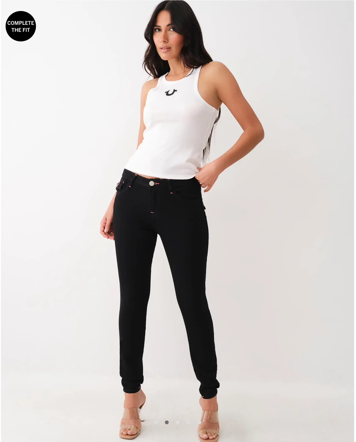 True Religion Black Skinny Jeans