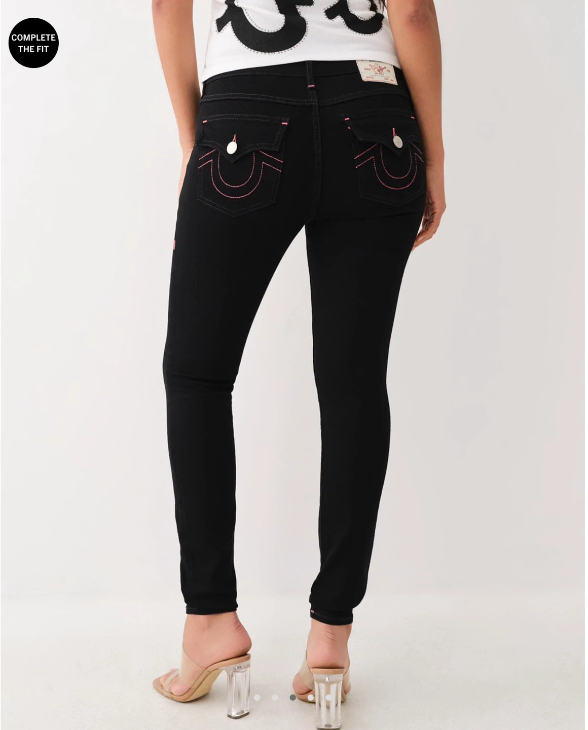 True Religion Black Skinny Jeans - photo 2