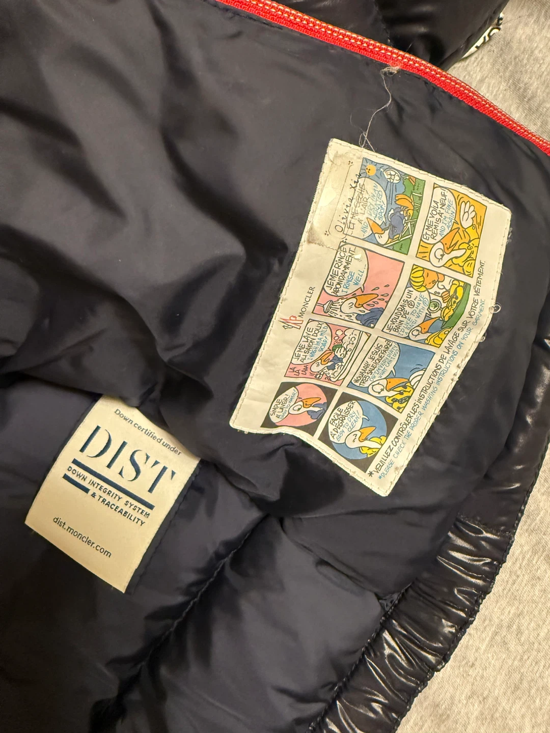 kids Moncler Navy Down Puffer Jacket Size 3 - photo 4