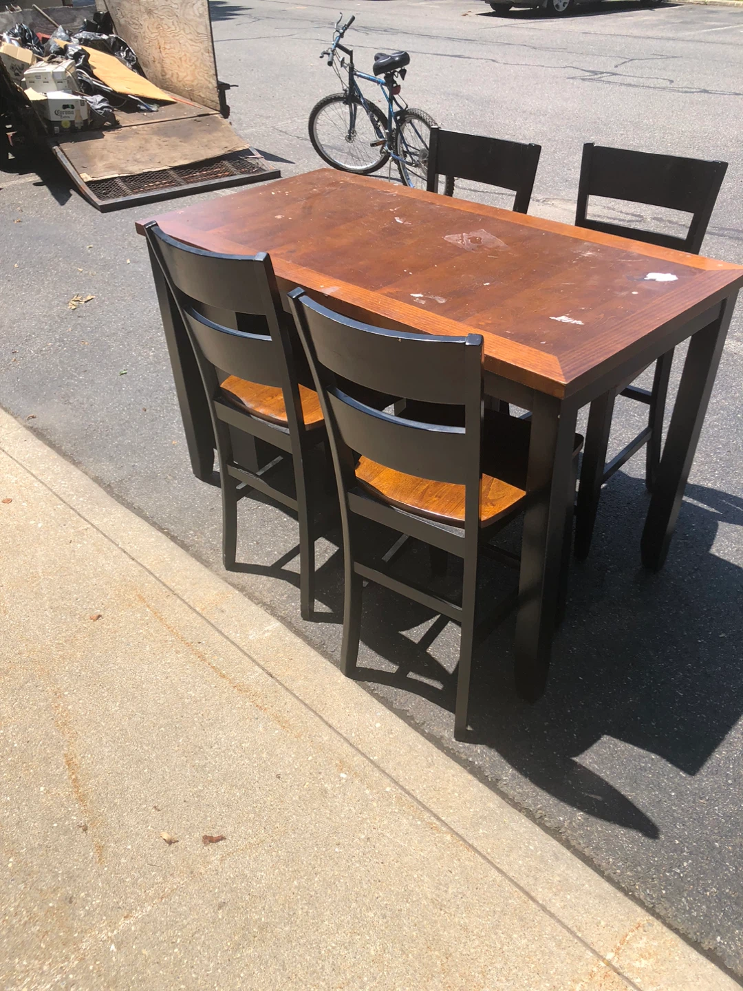 Counter Height Table and Chairs Set