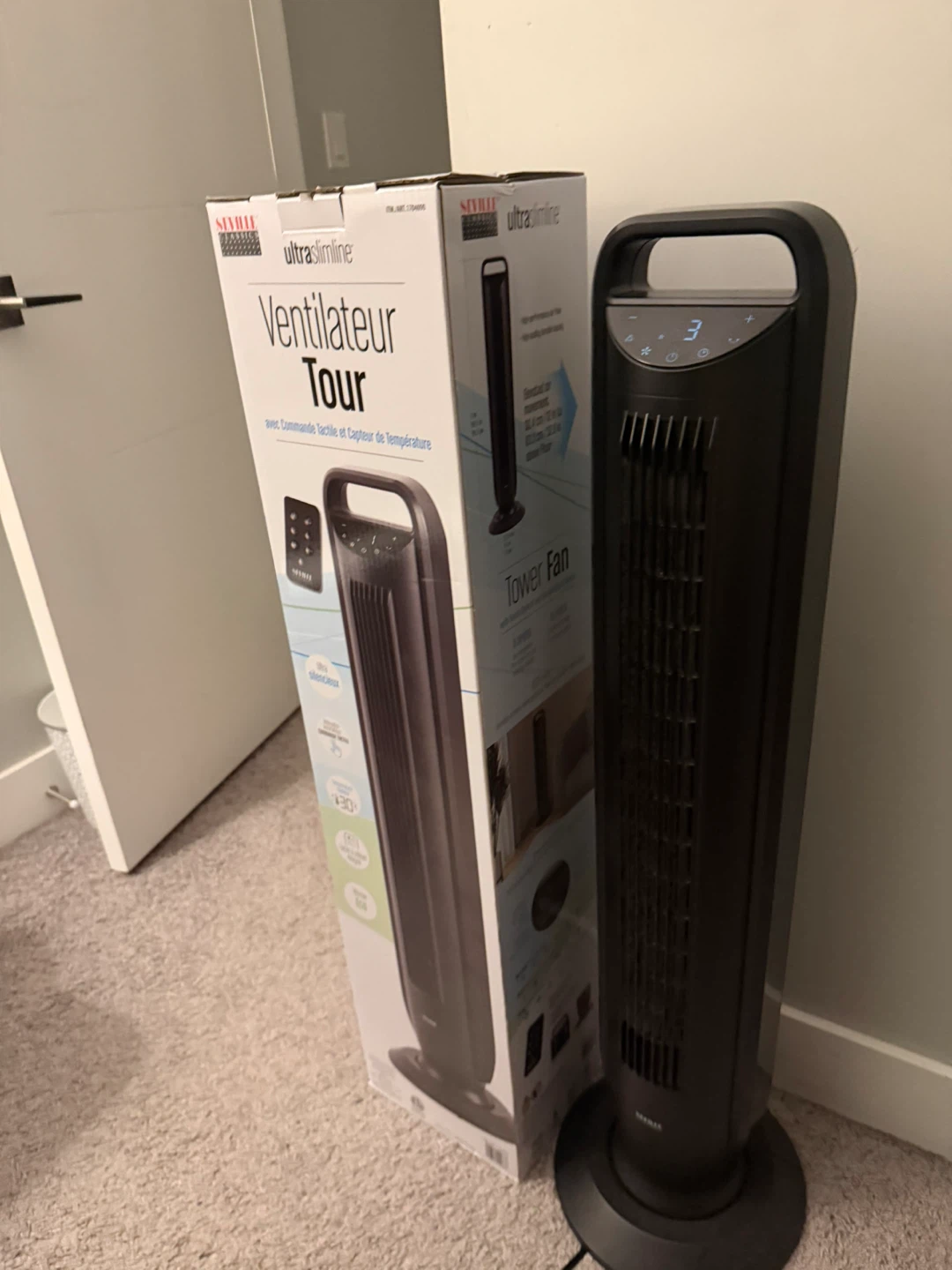 Seville Ultra Slimline Tower Fan