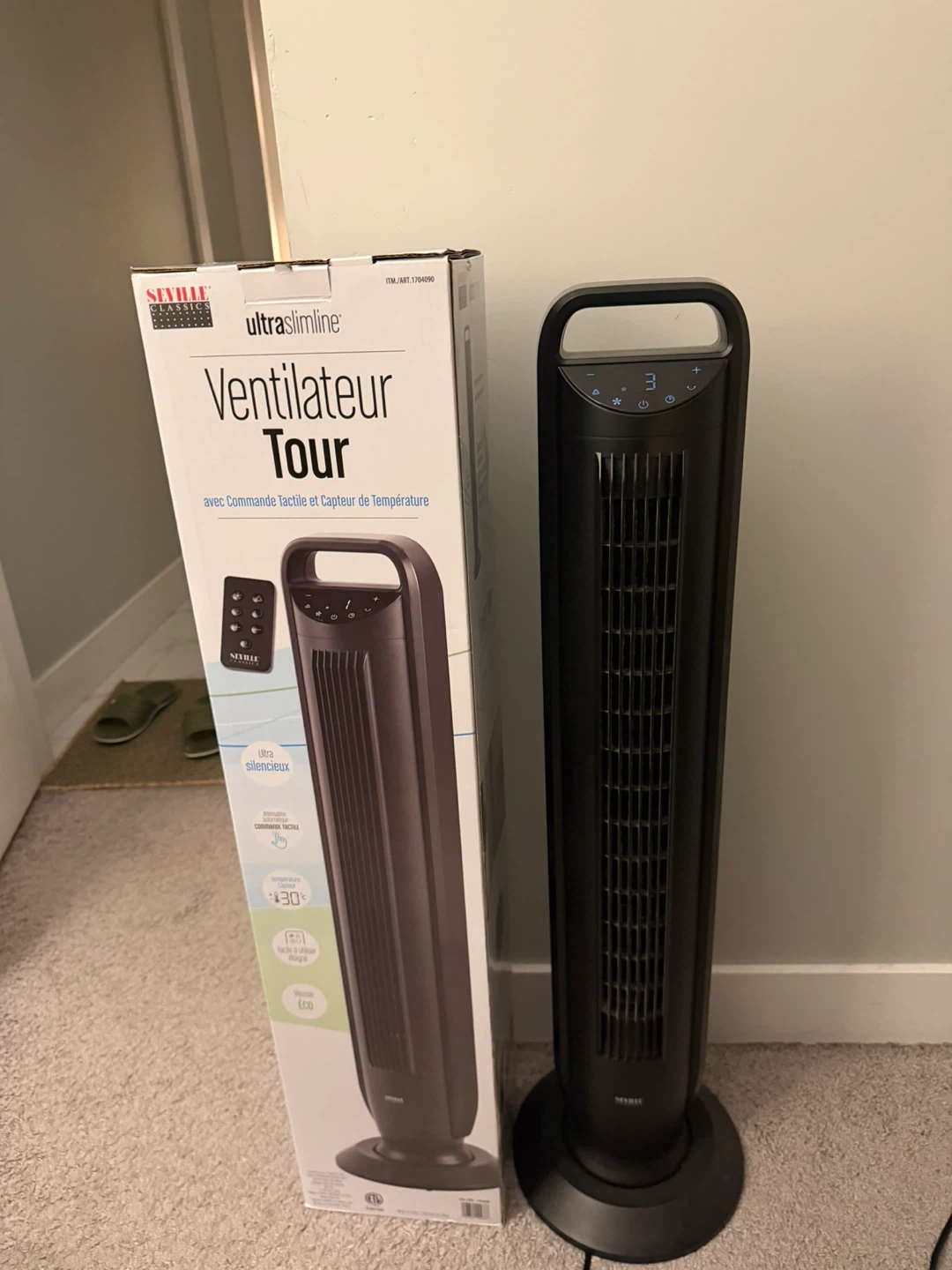 Seville Ultra Slimline Tower Fan - photo 2