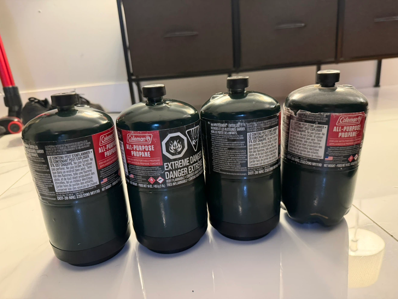 Coleman Propane Fuel Canisters - 4 Pack