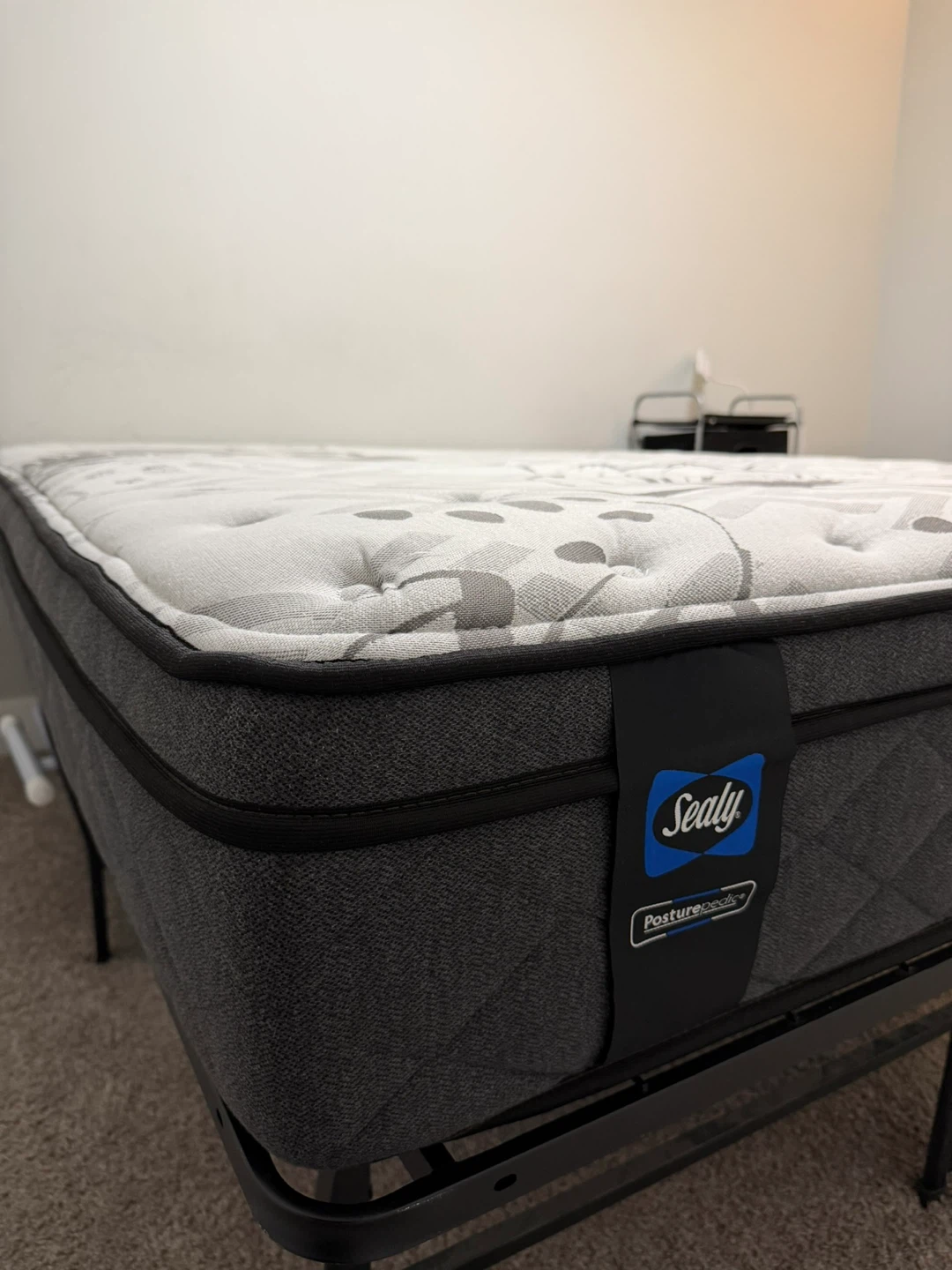 Sealy queen Mattress with metal frame