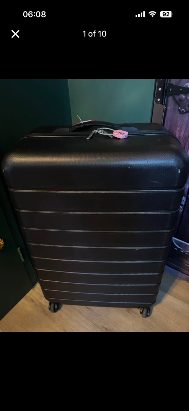 Black Hardside Luggage with TSA Lock