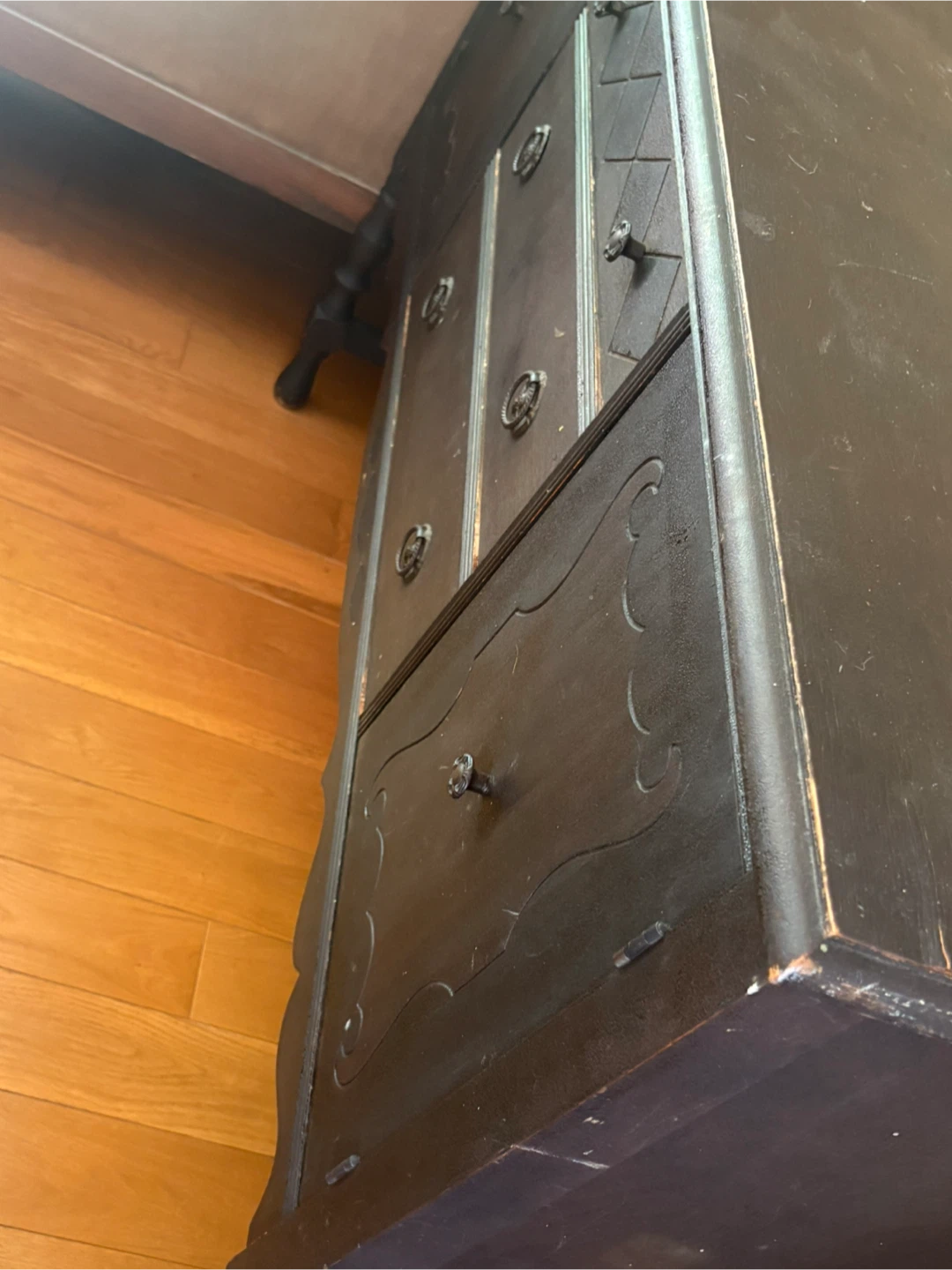 Antique Dark Wood Buffet / Sideboard - photo 2