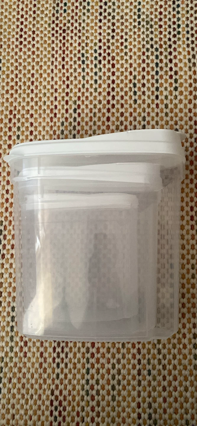 Set of 3 Clear Plastic Storage Container with Lids