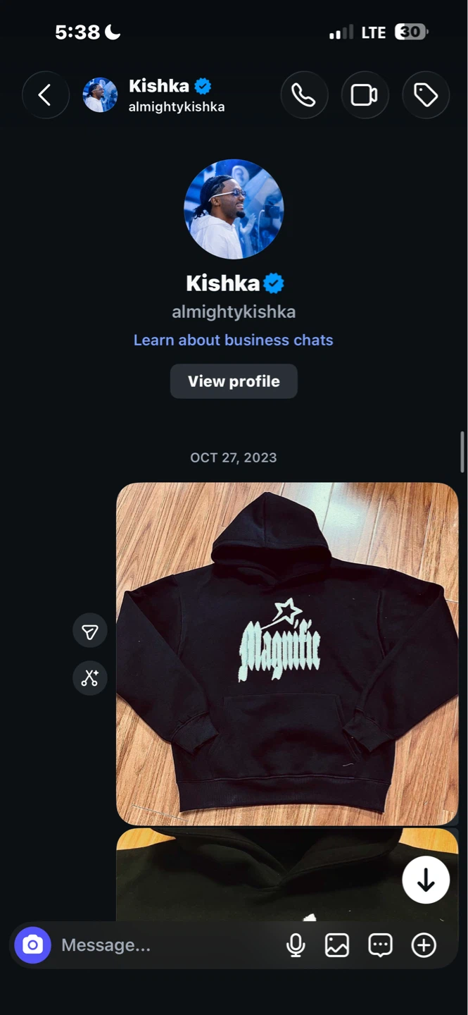 Magnific Brand Black Hoodie