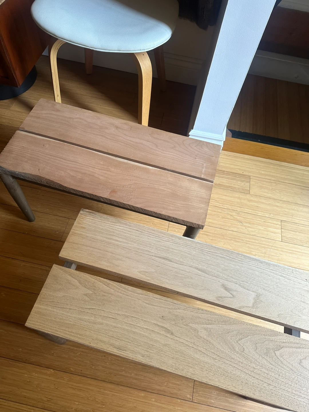 SMALL RECLAIMED WOOD SIDE END COFFEE PLANT NIGHT STAND TABLES - photo 5