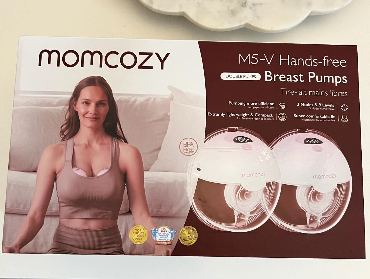 Momcozy M5-V Hands-free Double Breast Pumps - photo 2
