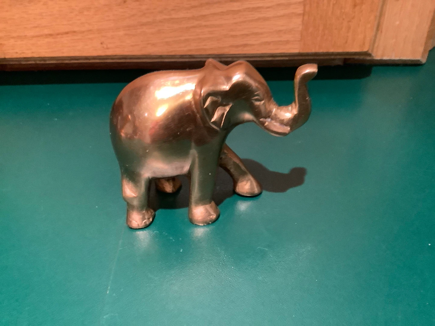 Vtg Solid Brass Elephant Figurine 🐞