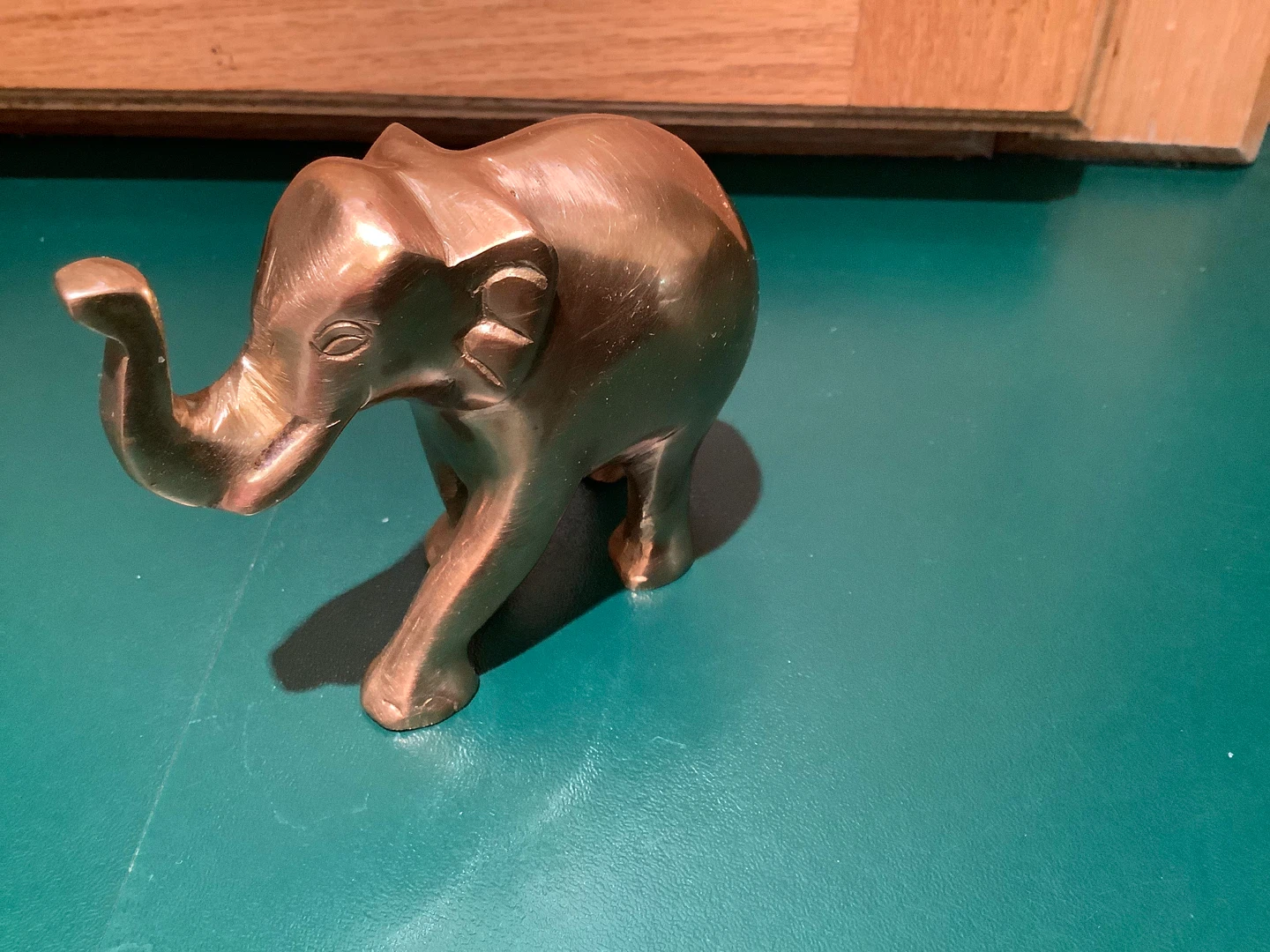 Vtg Solid Brass Elephant Figurine 🐞 - photo 4