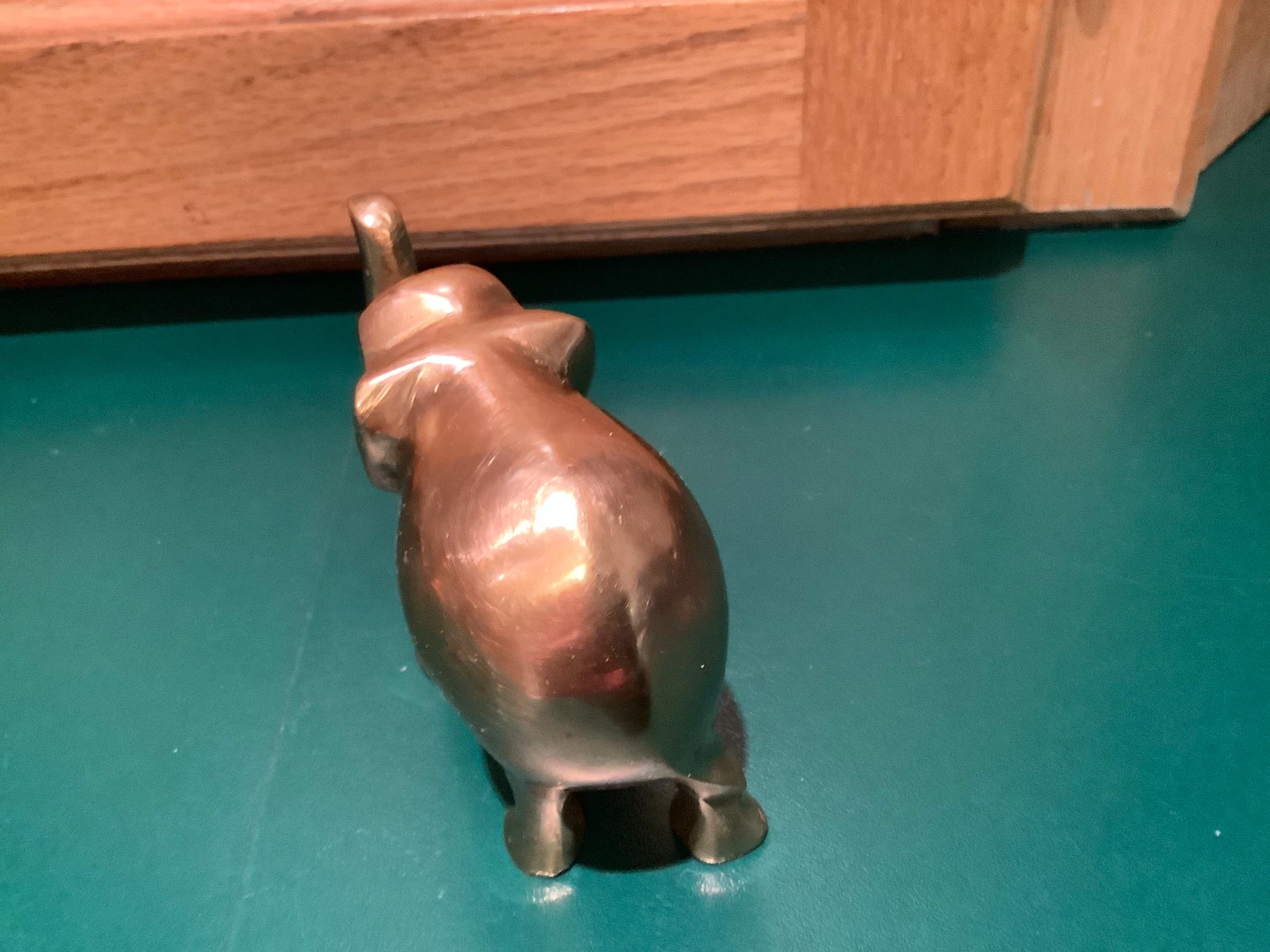 Vtg Solid Brass Elephant Figurine 🐞 - photo 5