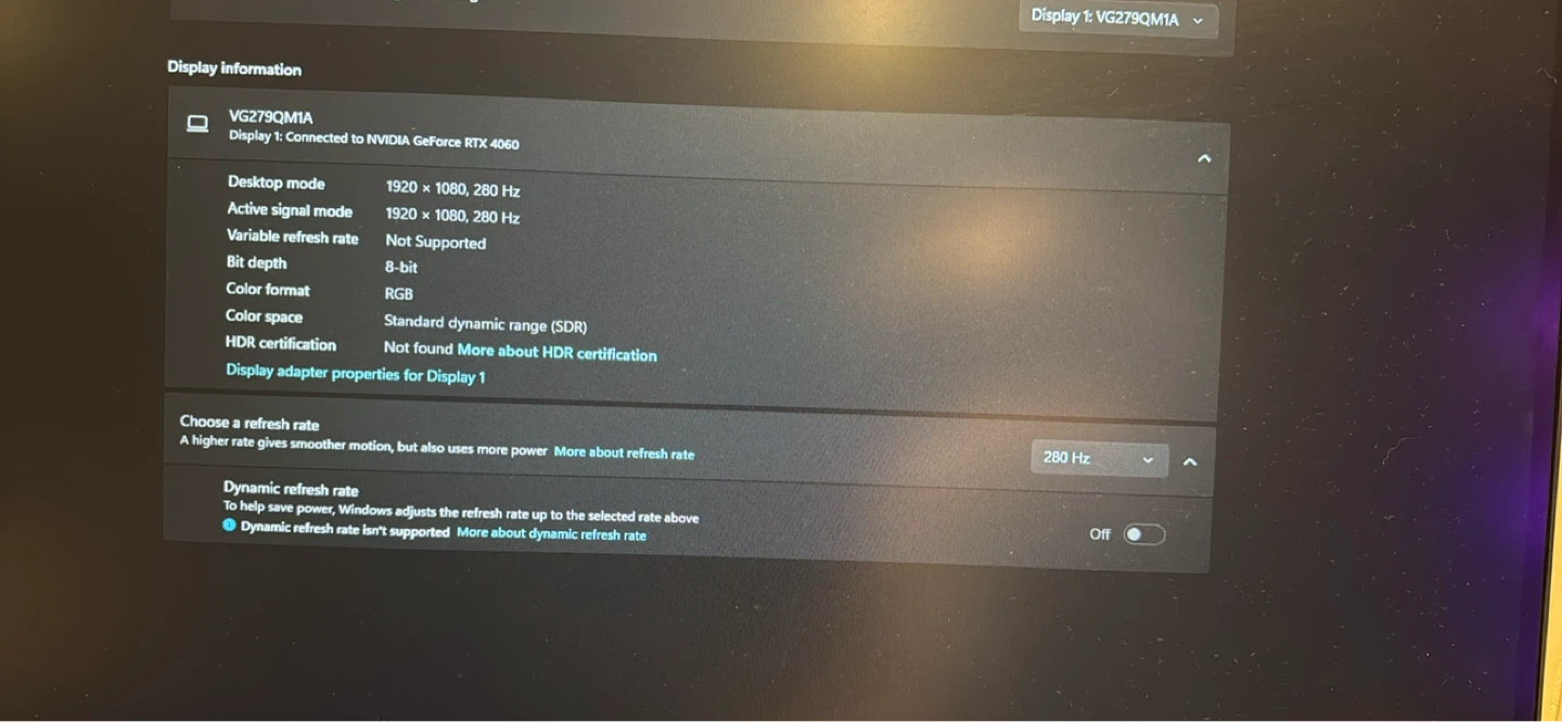 Asus Tuf Gaming Monitor 280hz Fast IPS - photo 5