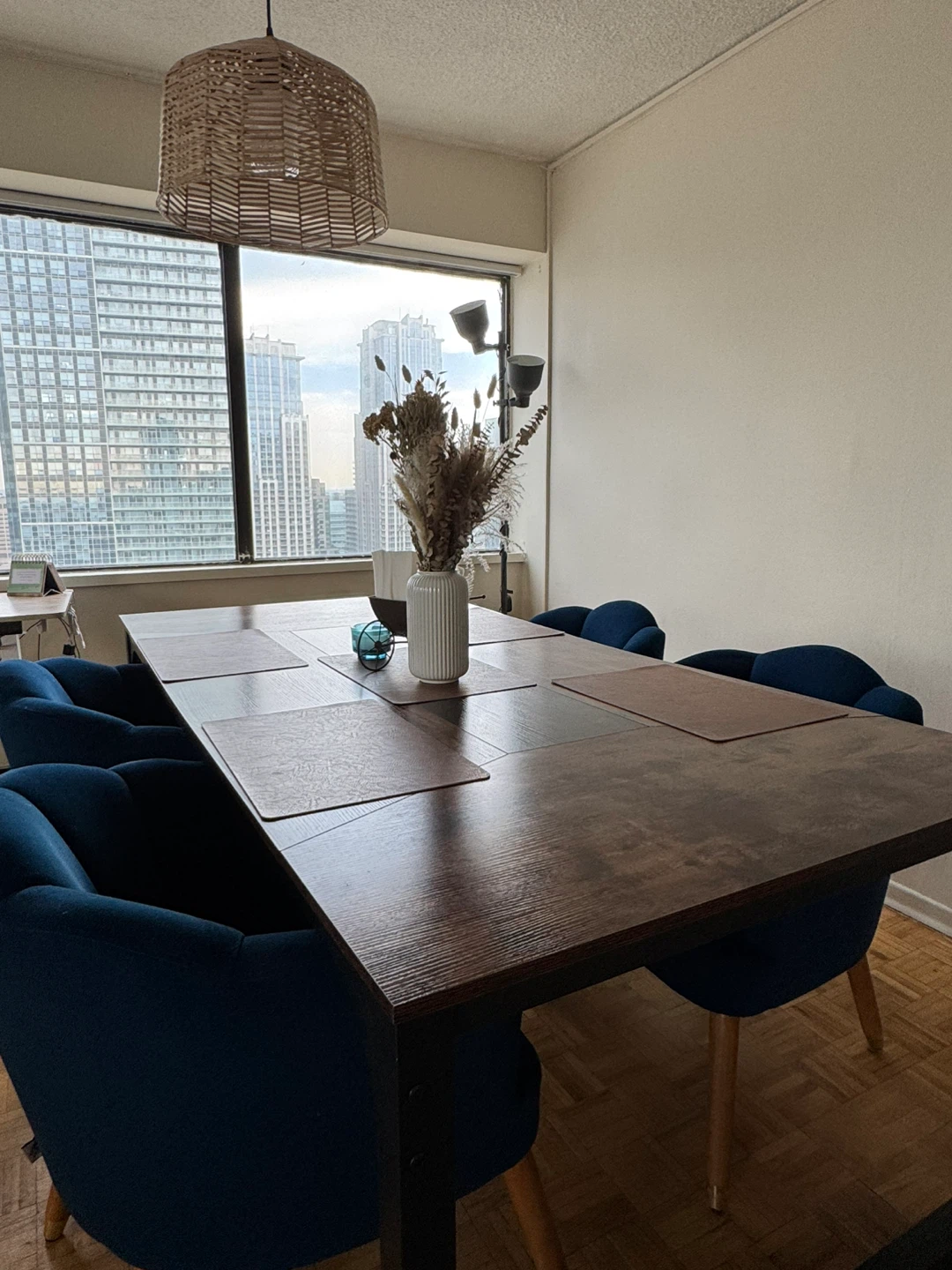 Long Dining Table / Desk - Brown & Black - photo 2