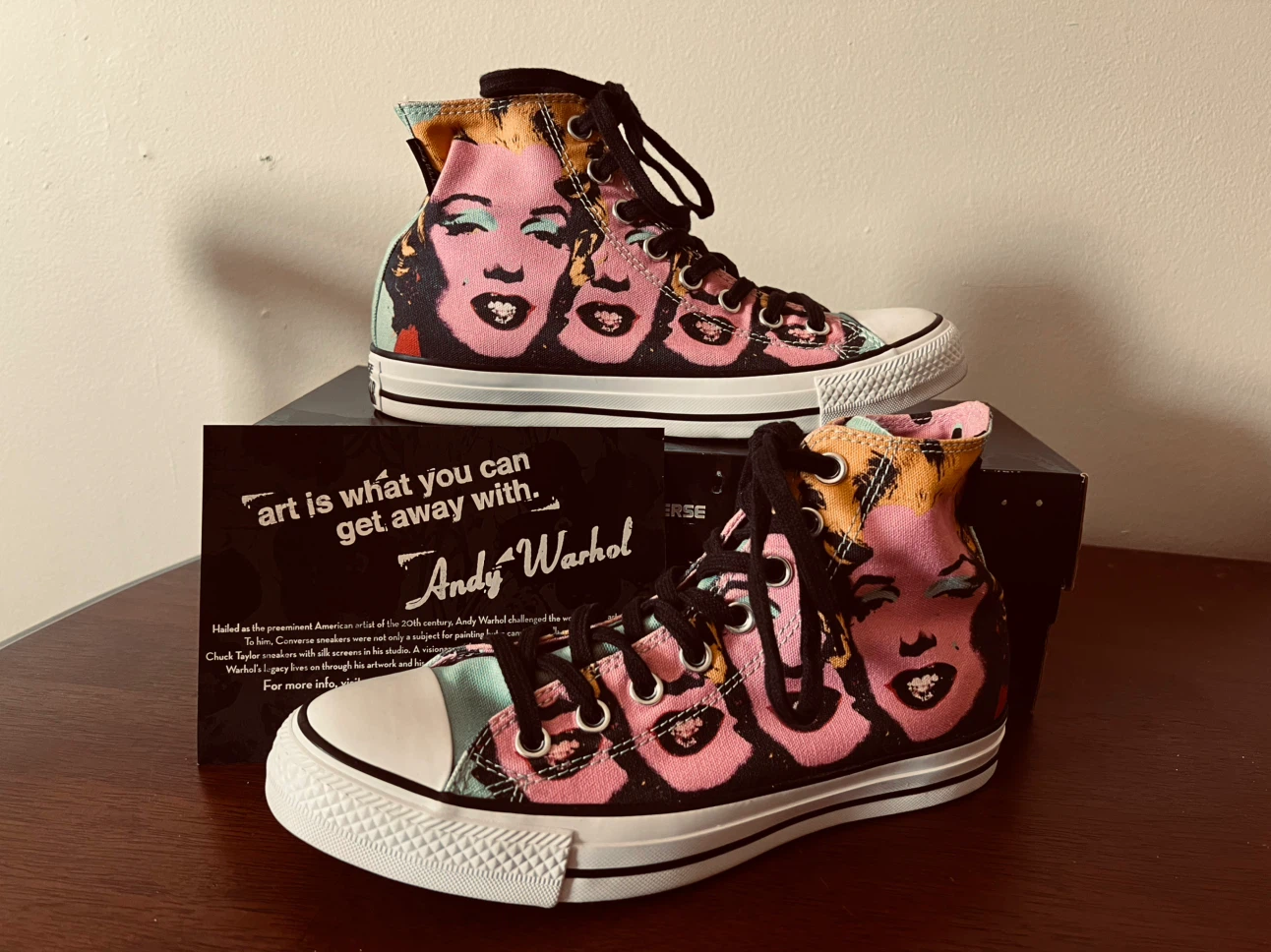 Converse Chuck Taylor High Top Marilyn Monroe by Andy Warhol